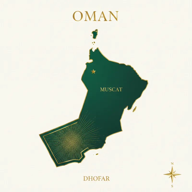 خريطة عمان